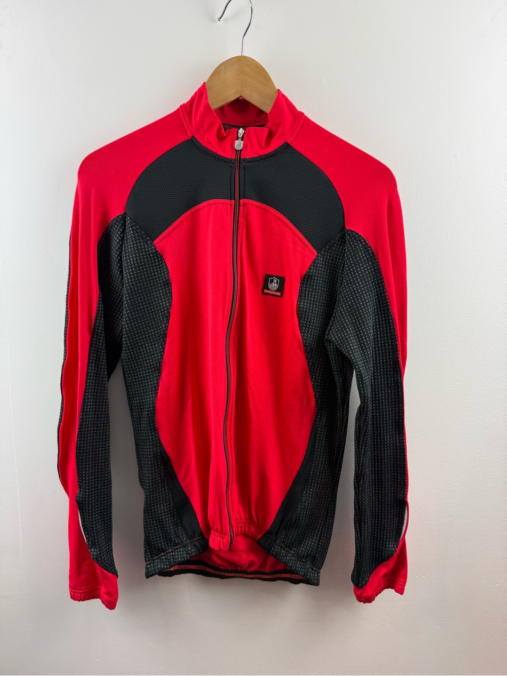 Campagnolo Racing Thermal Cycling Jersey Jacket Red Black XS